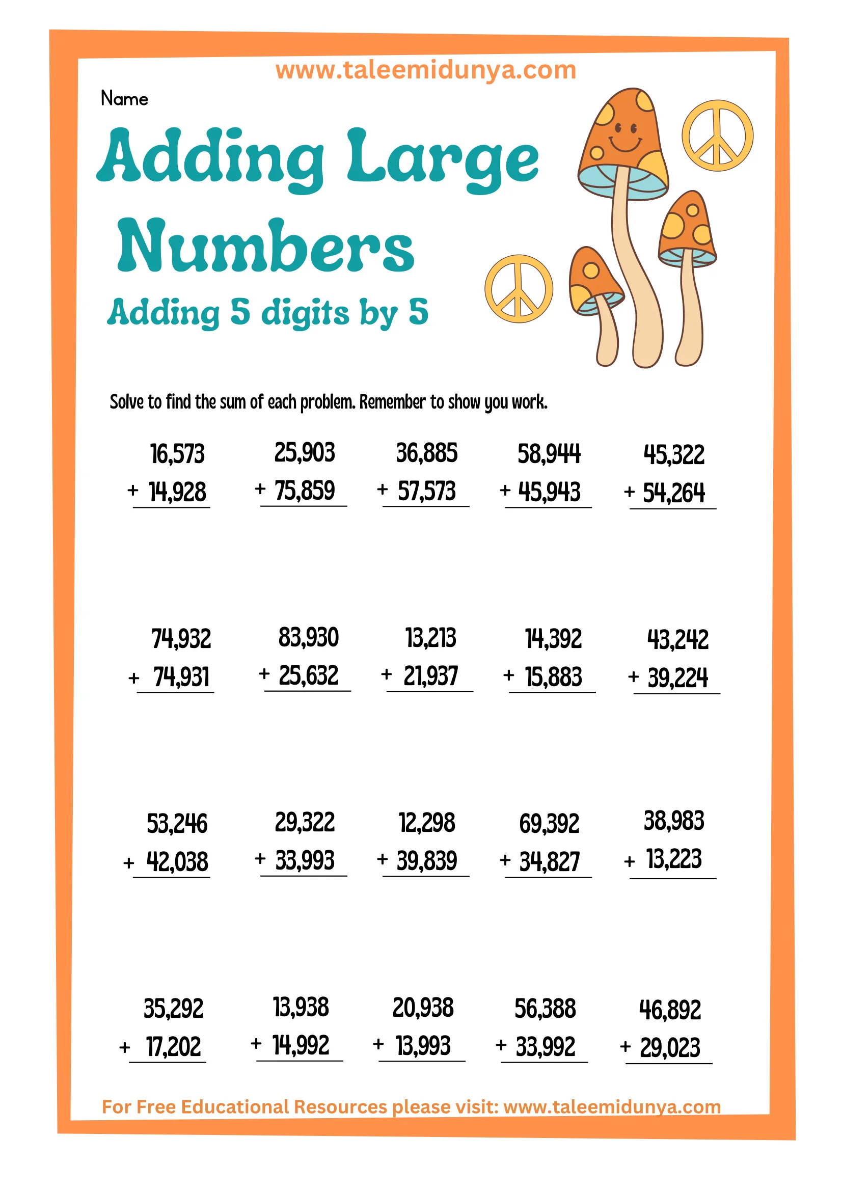 Illustrative Adding Numbers